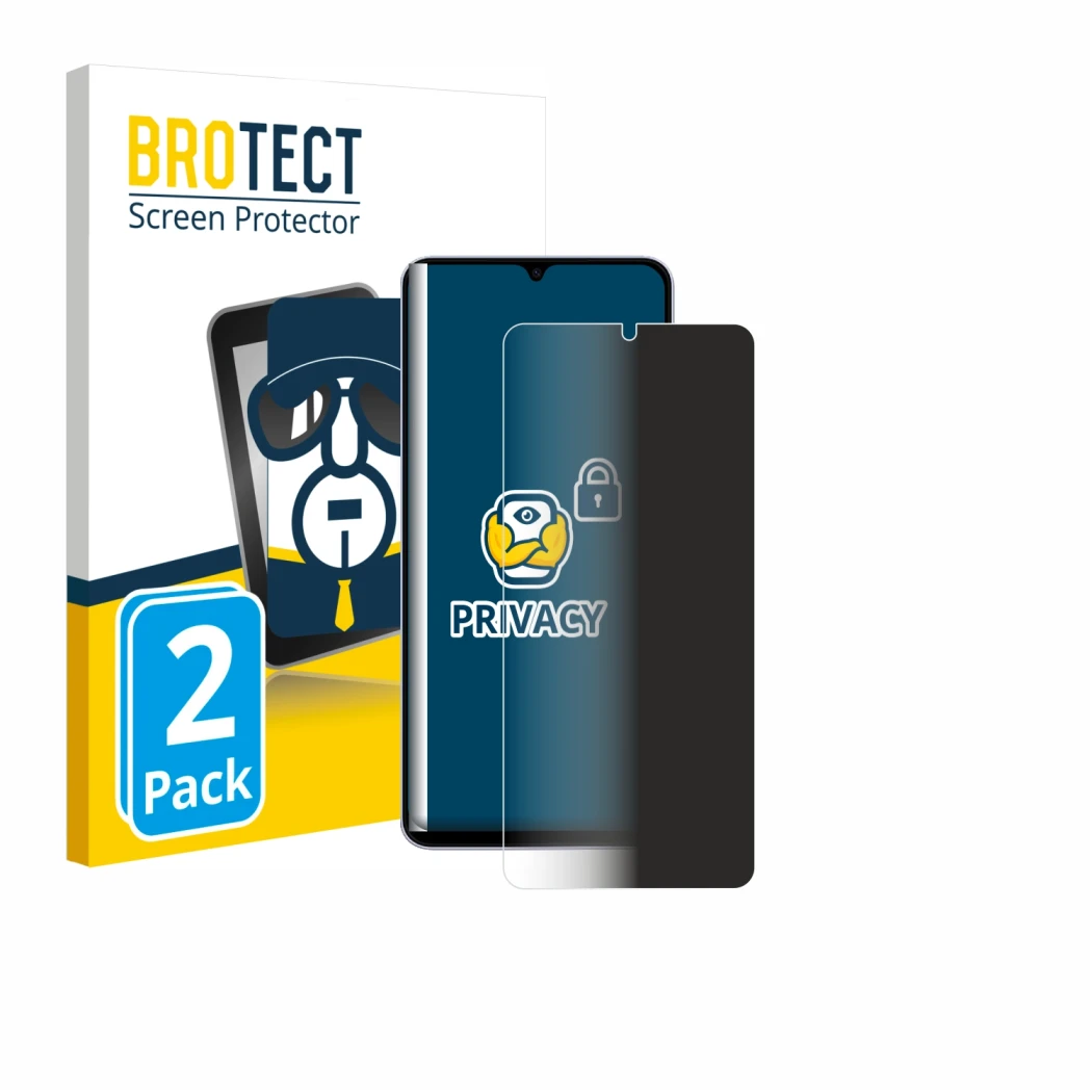 Front side of a product packaging with the brand logo BROTECT. Next to it is the device Samsung Galaxy A07 shown with the corr