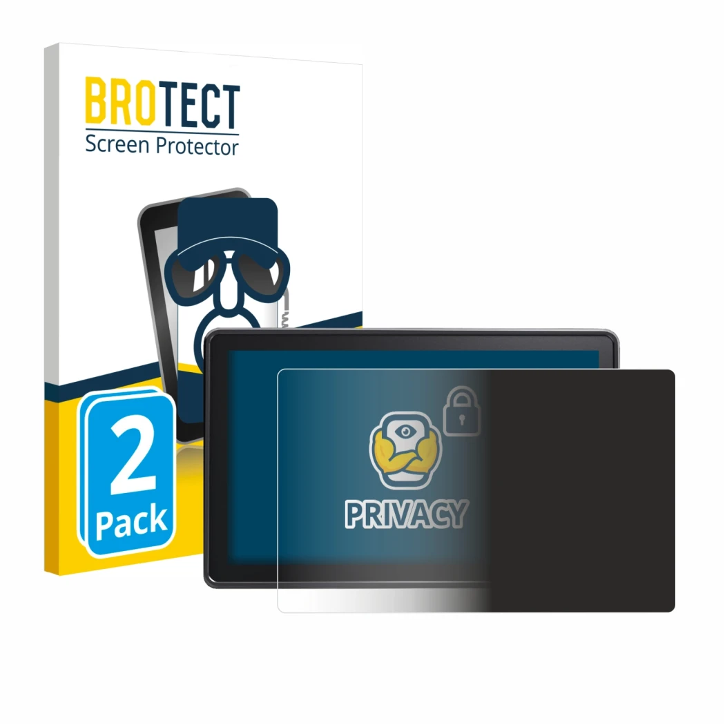 Front side of a product packaging with the brand logo BROTECT. Next to it is the device Osee G7 Pro shown with the correspondi