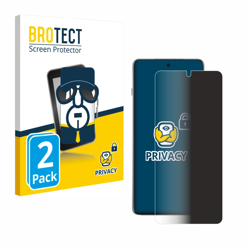 Front side of a product packaging with the brand logo BROTECT. Next to it is the device Oppo Find X8 Ultra shown with the corr