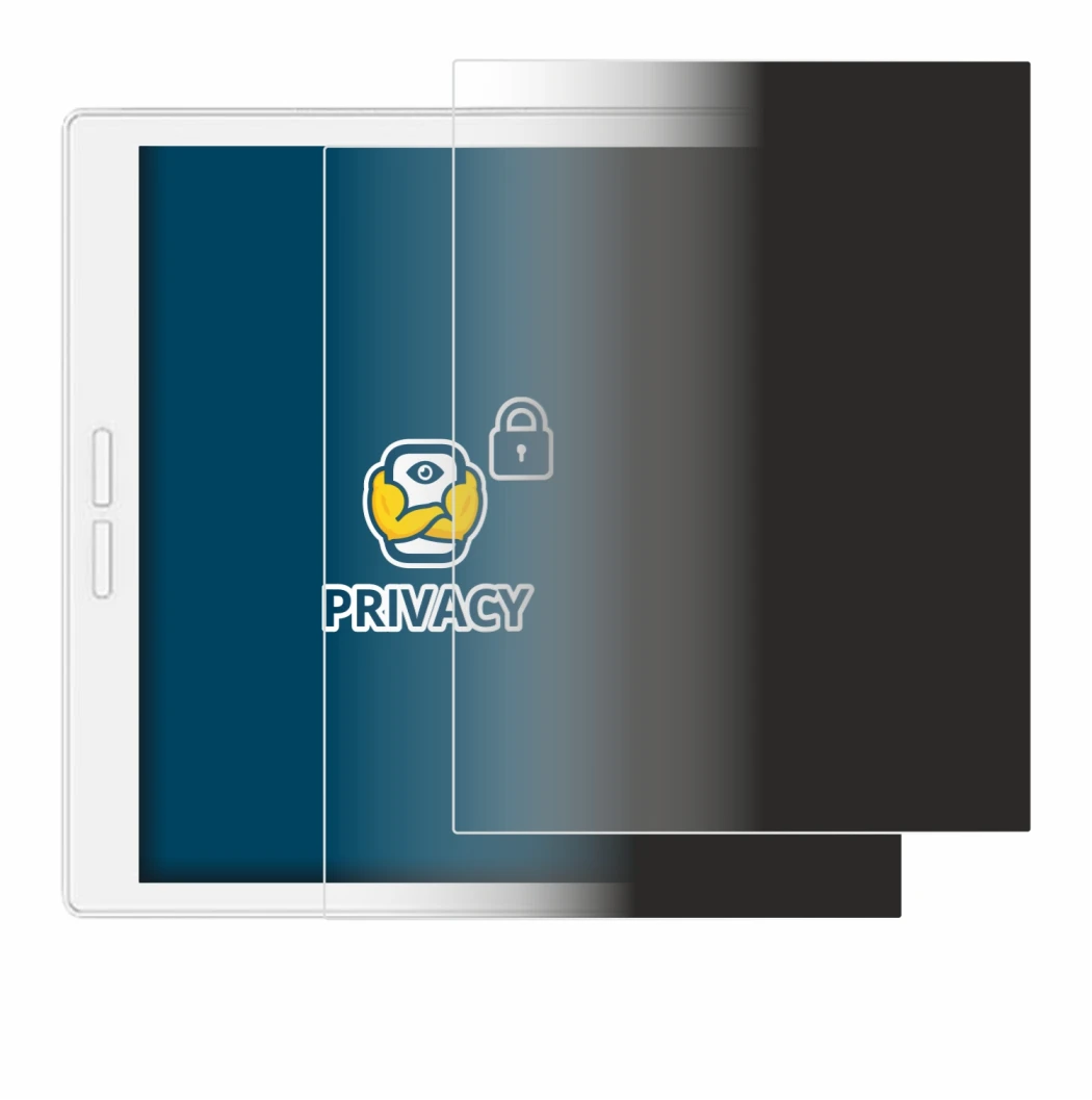 Image of the device Bigme B751C-S with a wide variety of screen protectors.