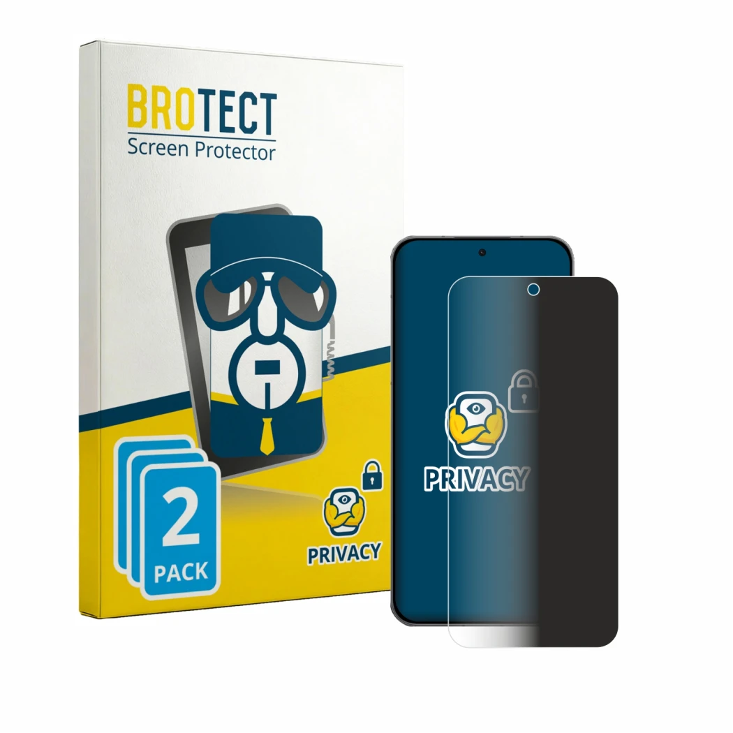 Front side of a product packaging with the brand logo BROTECT. Next to it is the device Oppo K15 Pro shown with the correspond