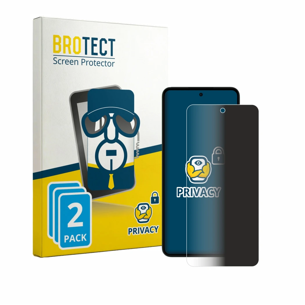 Front side of a product packaging with the brand logo BROTECT. Next to it is the device OnePlus Nord CE 6 Lite shown with the 