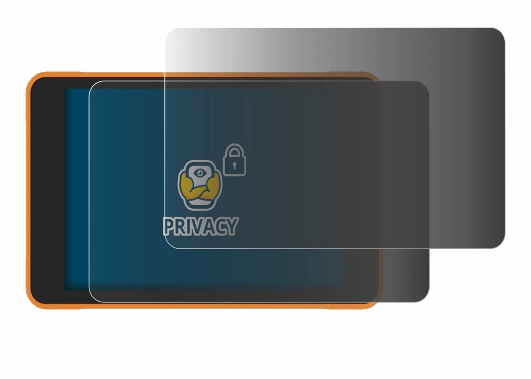Image of the device ProGlove Lana with a wide variety of screen protectors.