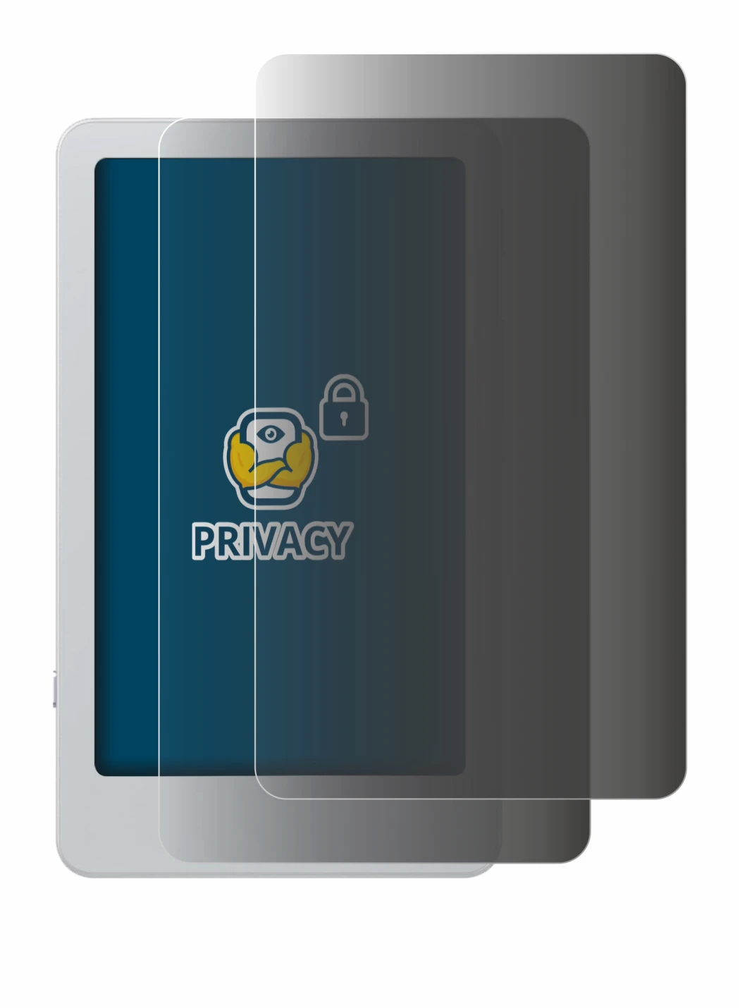 Image of the device Onyx Boox Picco with a wide variety of screen protectors.