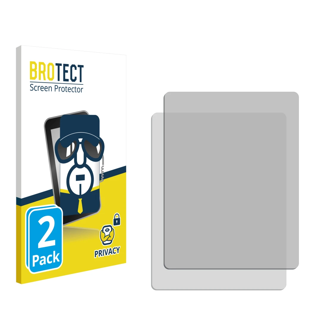 Front side of a product packaging with the brand logo BROTECT. Next to it is the corresponding screen protector.
