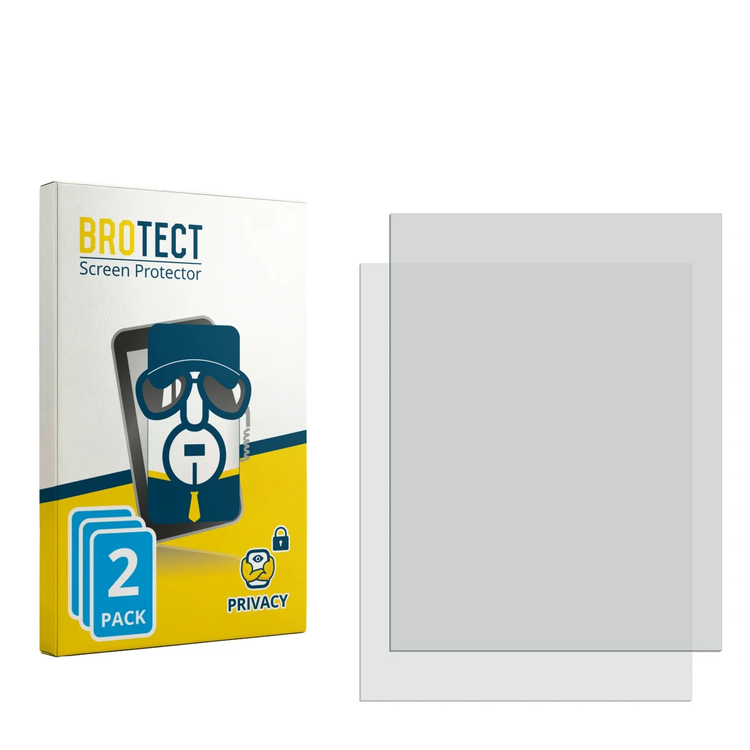 Front side of a product packaging with the brand logo BROTECT. Next to it is the corresponding screen protector.
