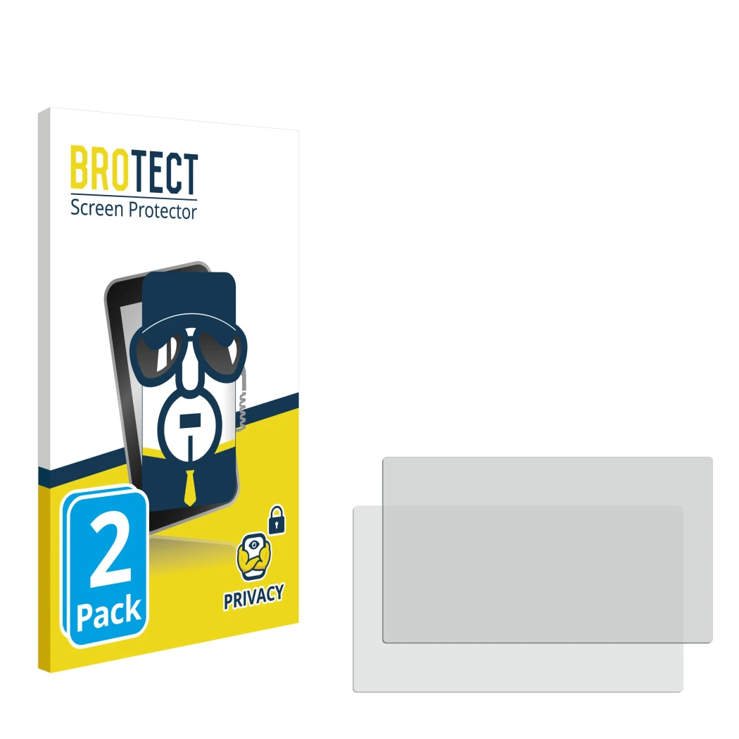 Front side of a product packaging with the brand logo BROTECT. Next to it is the corresponding screen protector.