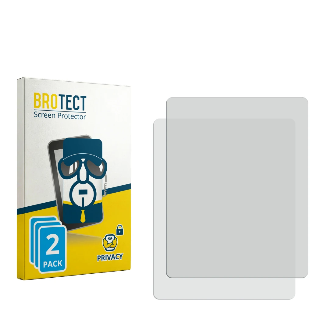 Front side of a product packaging with the brand logo BROTECT. Next to it is the corresponding screen protector.