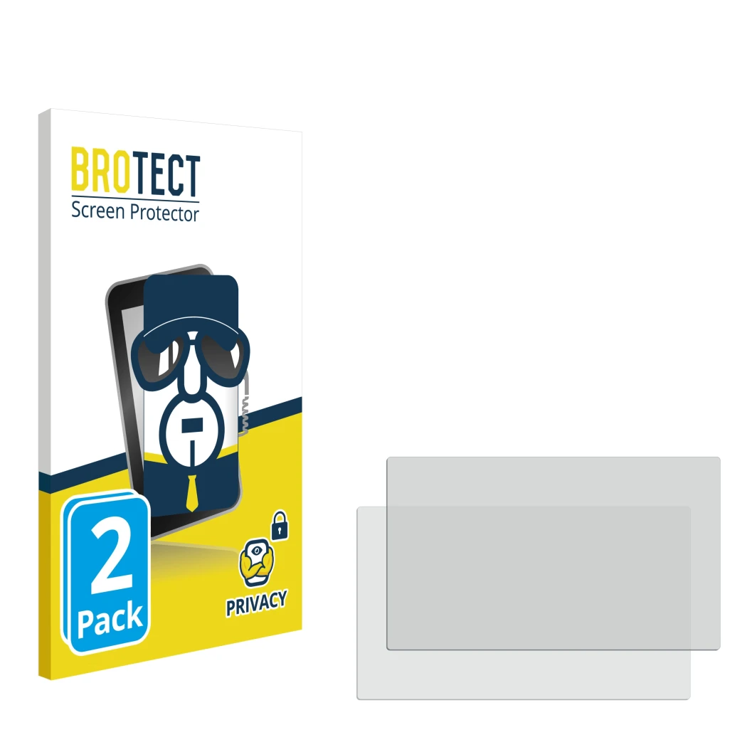 Front side of a product packaging with the brand logo BROTECT. Next to it is the corresponding screen protector.