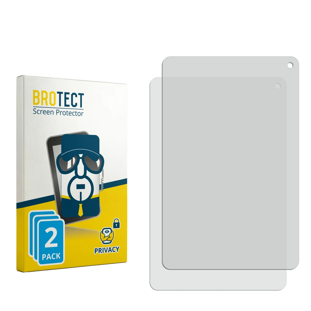 Front side of a product packaging with the brand logo BROTECT. Next to it is the corresponding screen protector.
