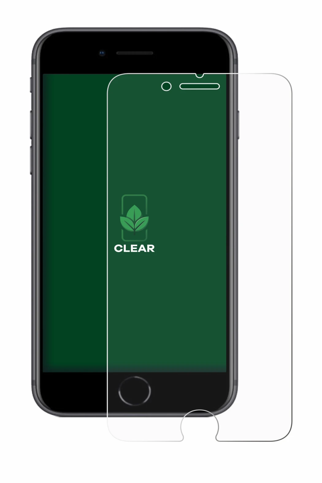 Image of the device Apple iPhone 8 with a wide variety of screen protectors.