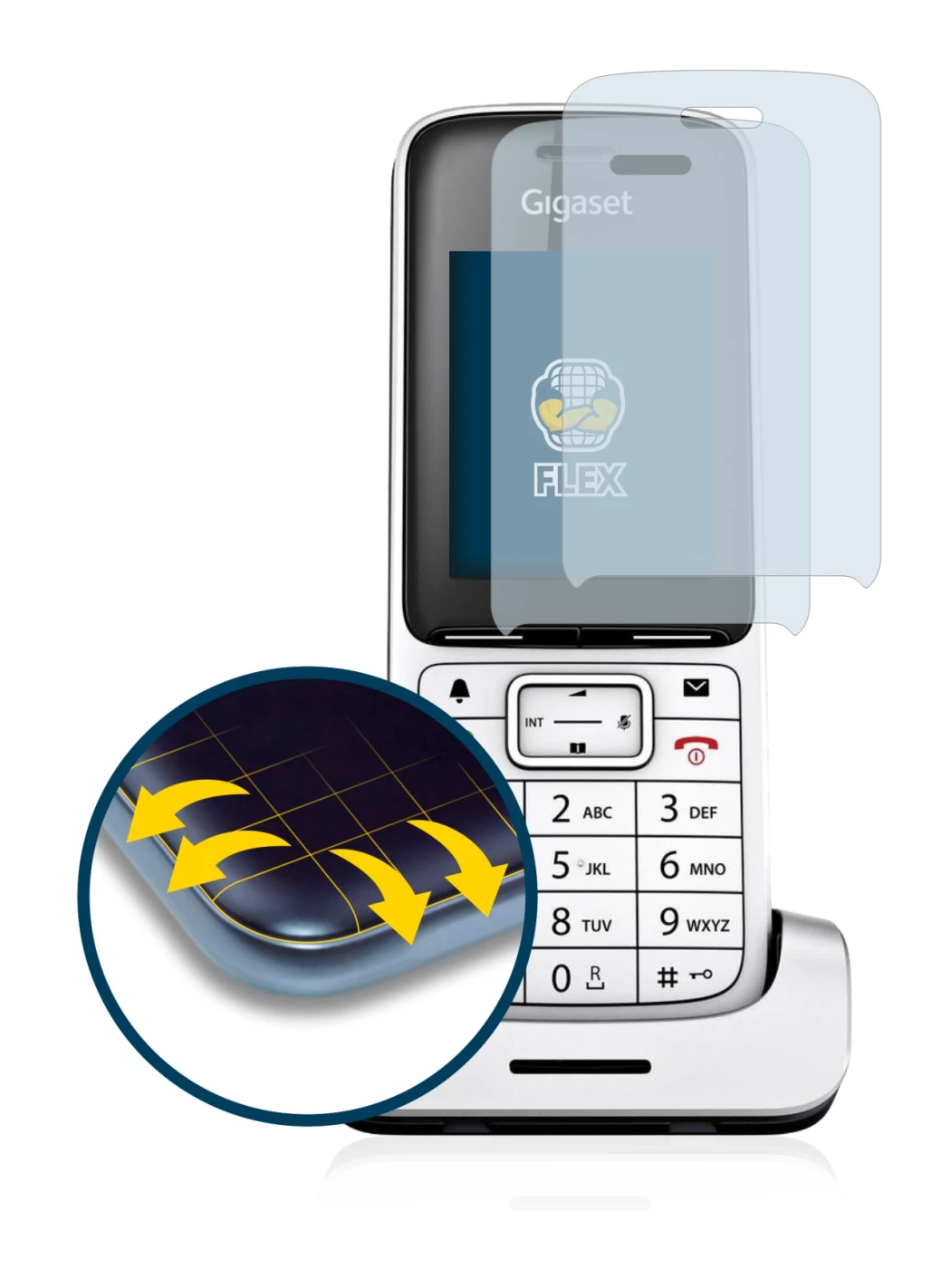 Image of the device Gigaset SL450HX with a wide variety of screen protectors.