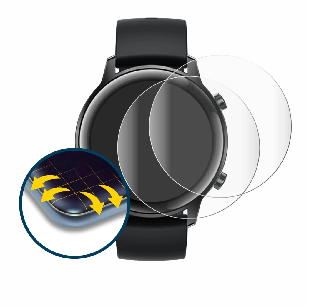 Image of the device Honor Watch Magic 2 (42 mm) with a wide variety of screen protectors.