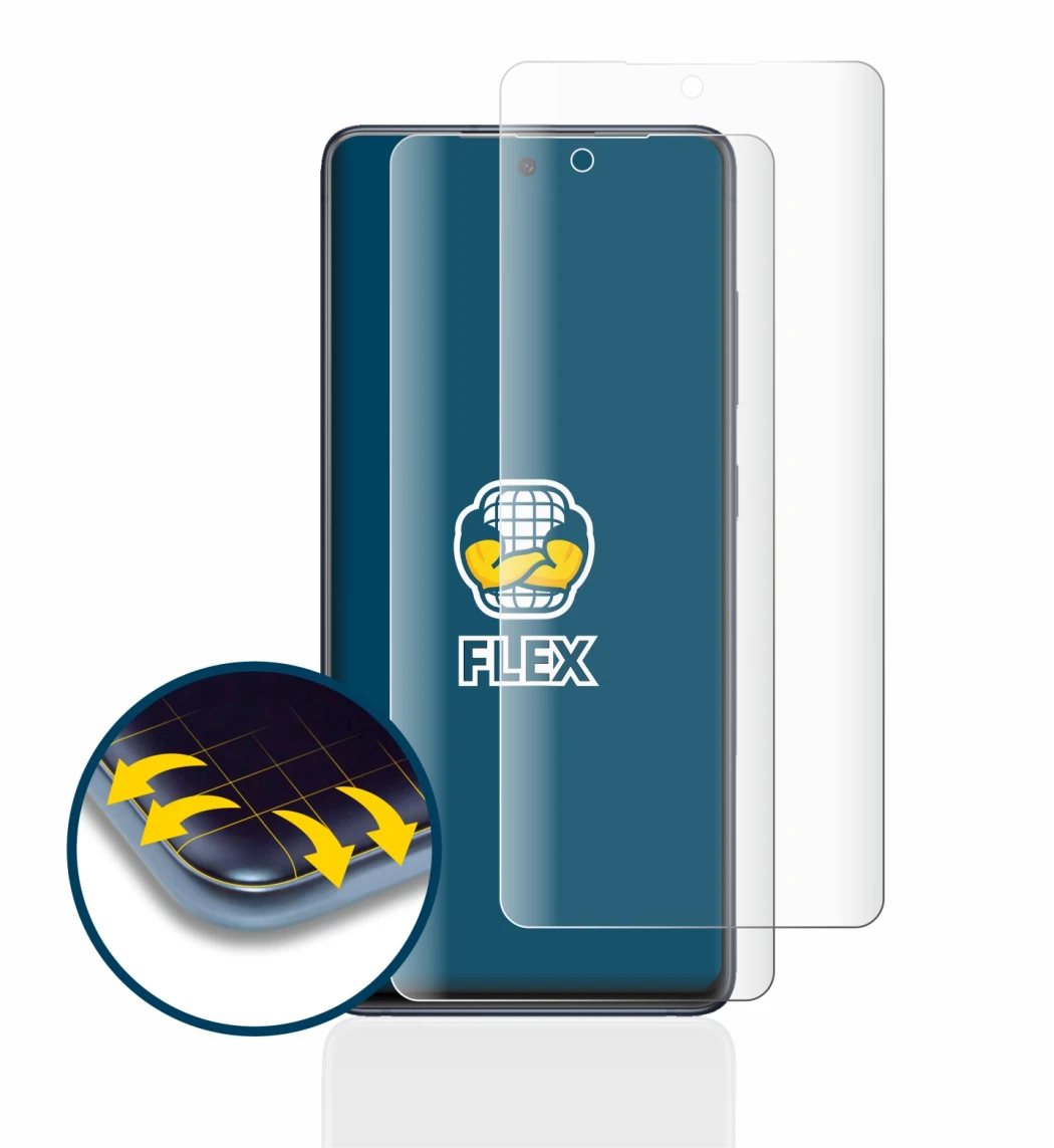 Image of the device Samsung Galaxy S20 FE with a wide variety of screen protectors.