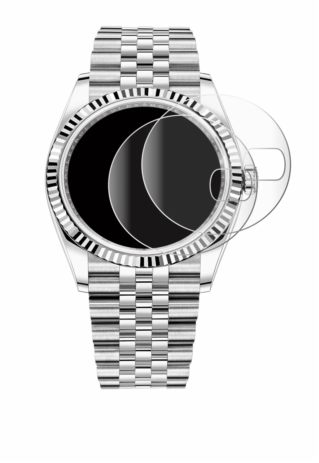 Image of the device Rolex Datejust 36 with a wide variety of screen protectors.