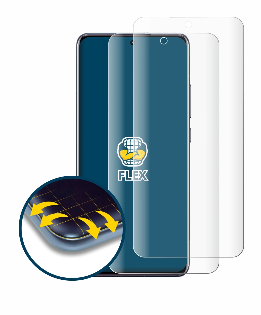 Image of the device Xiaomi 12 with a wide variety of screen protectors.