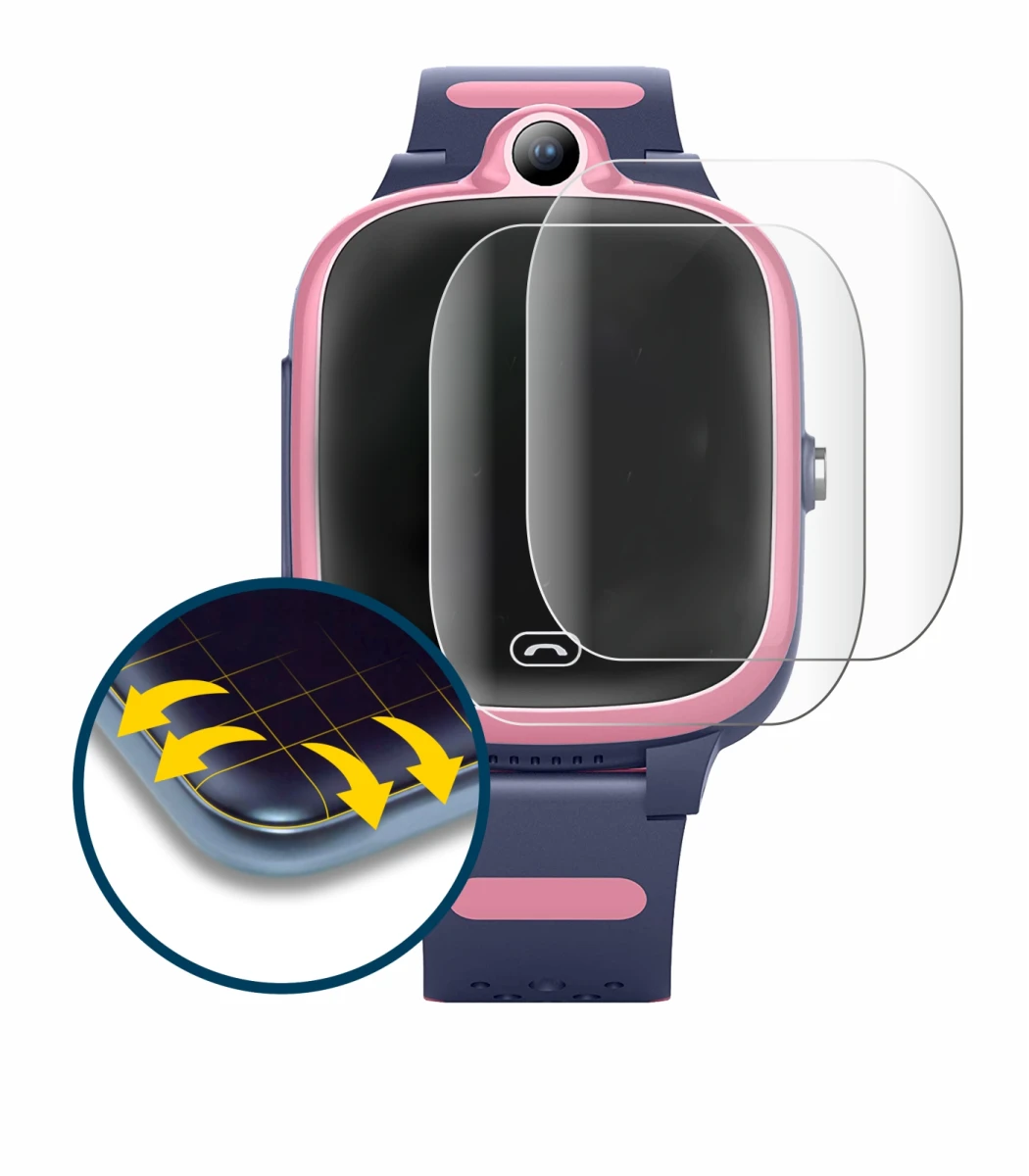 Image of the device Fitonme 4G Smartwatch S.B-1034 with a wide variety of screen protectors.