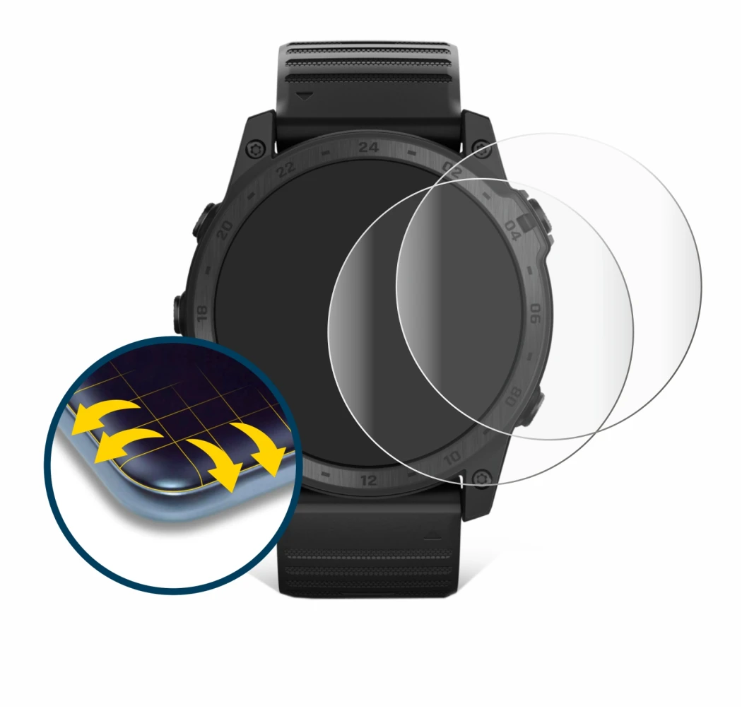 Image of the device Garmin Tactix 7 Pro Ballistics with a wide variety of screen protectors.
