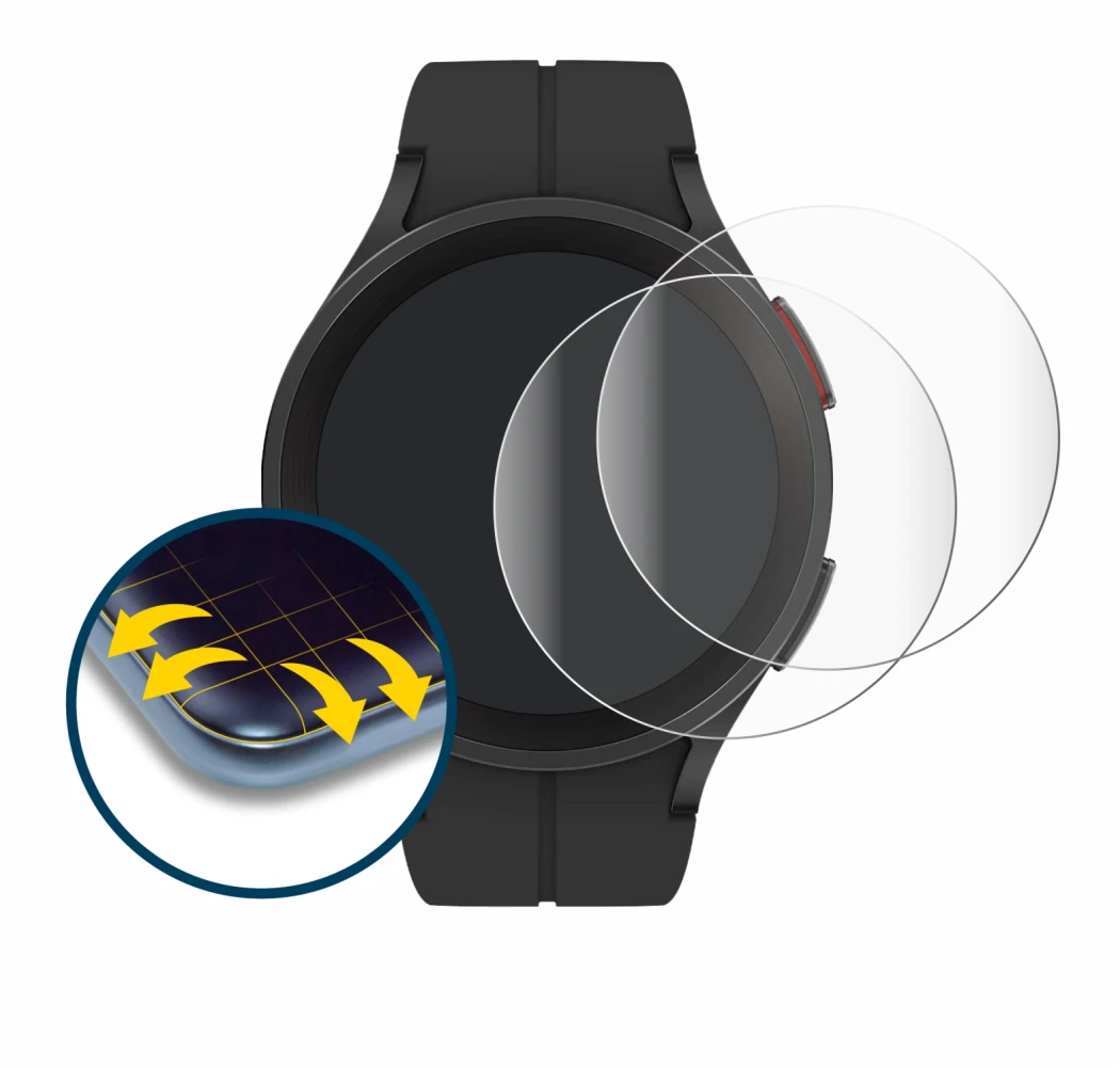 Image of the device Samsung Galaxy Watch 5 Pro with a wide variety of screen protectors.