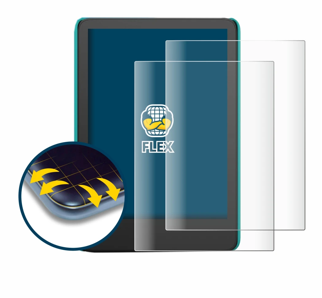 Image of the device Amazon Kindle Kids (2022) with a wide variety of screen protectors.