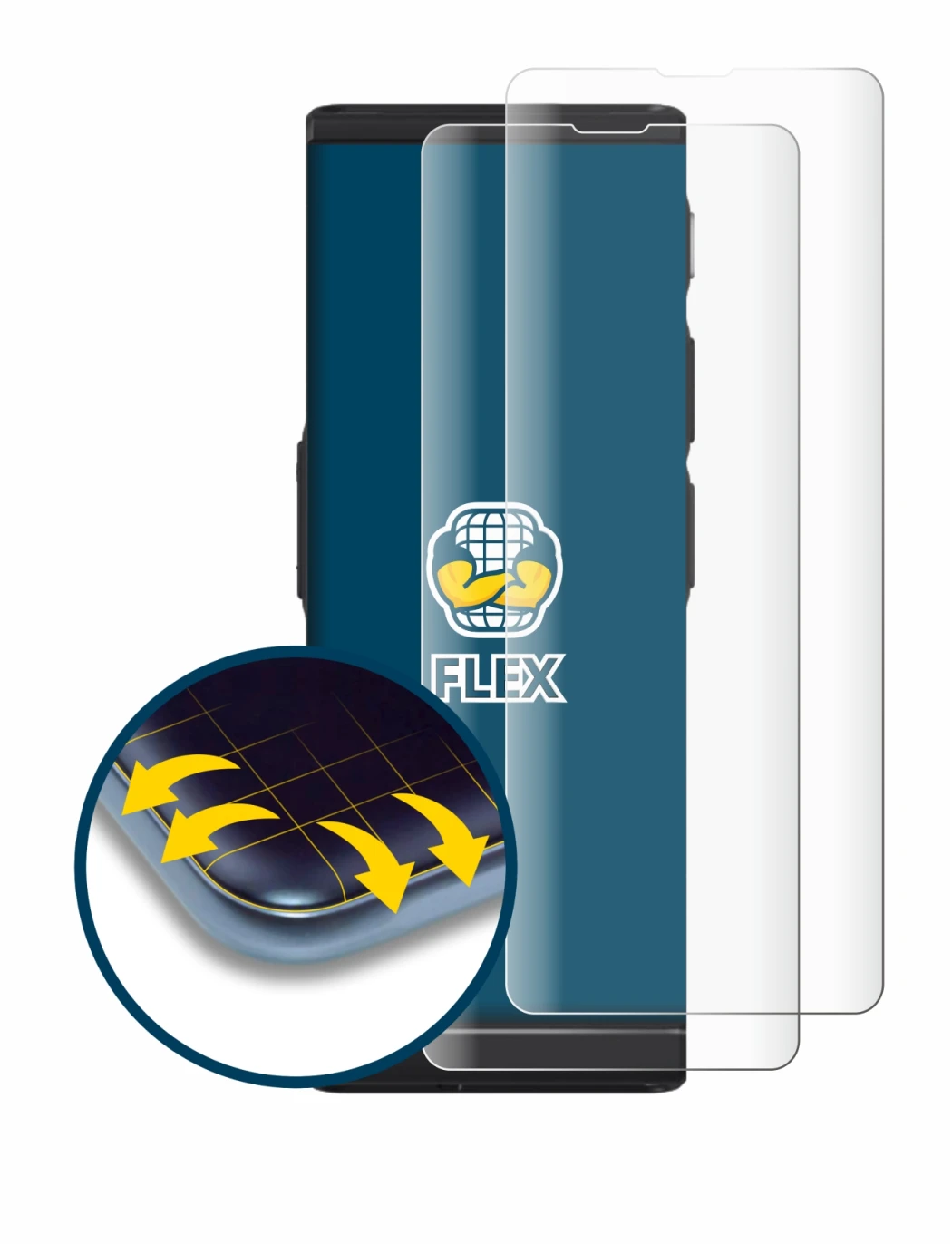 Image of the device Vasco Translator V4 with a wide variety of screen protectors.