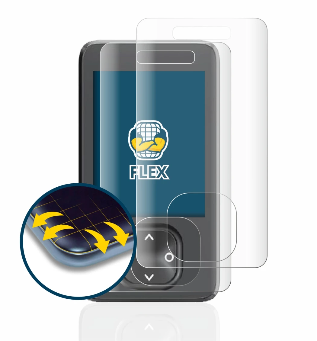Image of the device Dexcom G7 CGM with a wide variety of screen protectors.