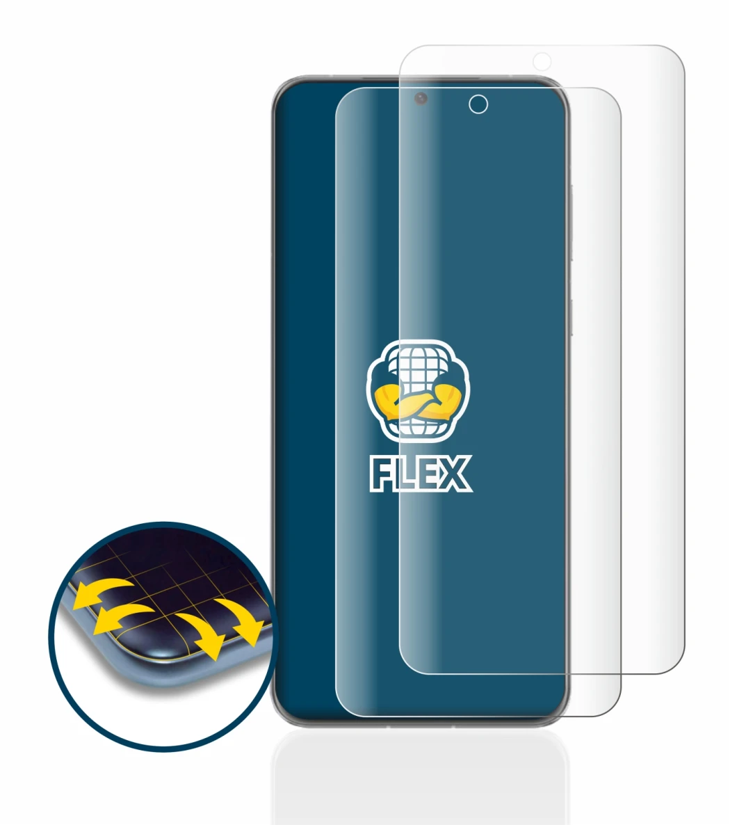 Image of the device Huawei P60 Pro with a wide variety of screen protectors.