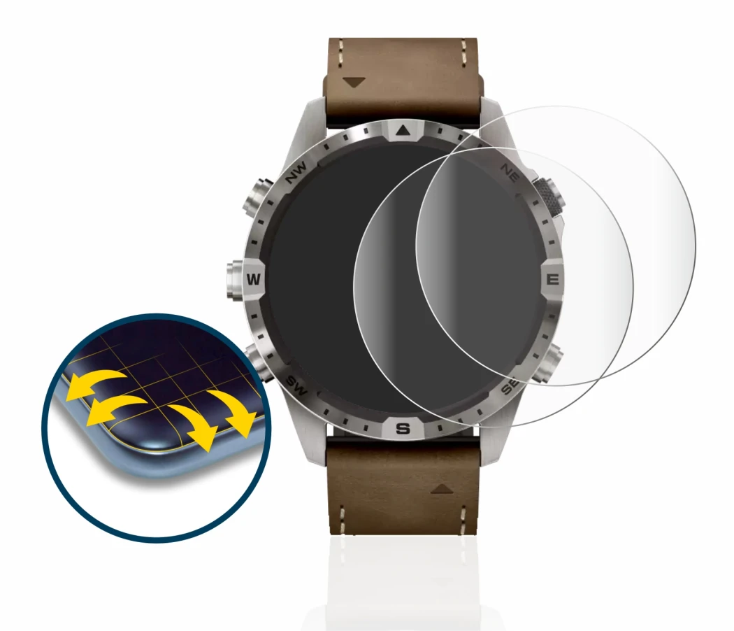 Image of the device Garmin Marq Adventurer (Gen 2) with a wide variety of screen protectors.