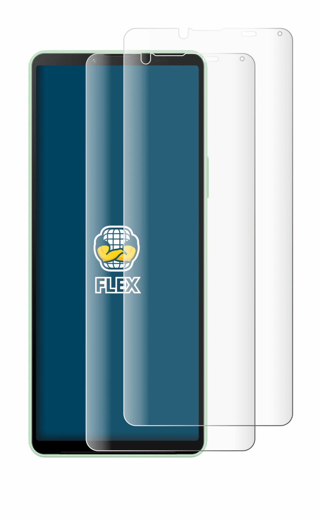 Image of the device Sony Xperia 10 V with a wide variety of screen protectors.