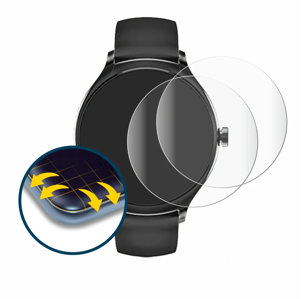Image of the device Pireware Harmony 4 with a wide variety of screen protectors.