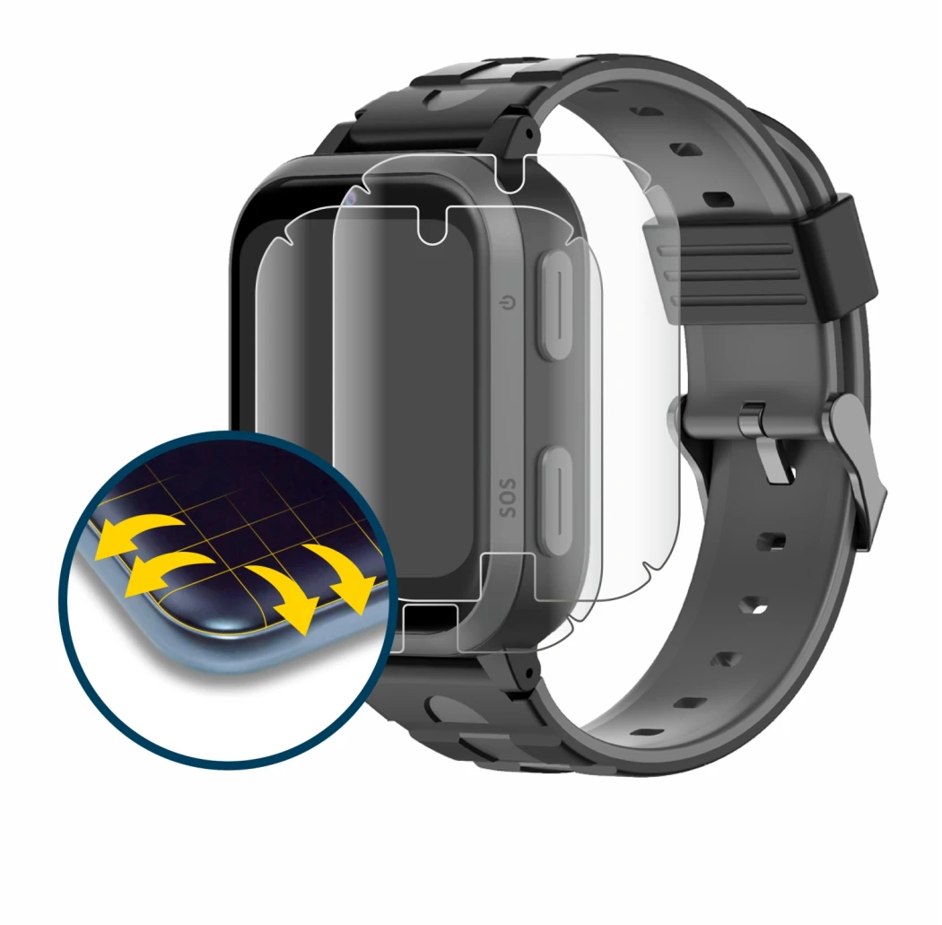 Image of the device Beafon Kids Watch SW2 with a wide variety of screen protectors.