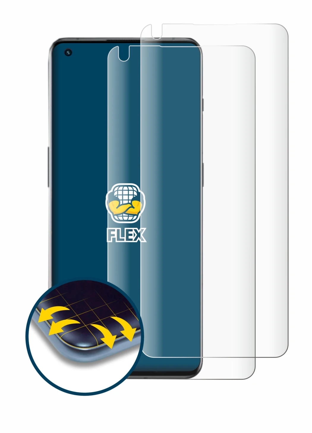Image of the device OnePlus 10 Pro 5G (case-friendly) with a wide variety of screen protectors.