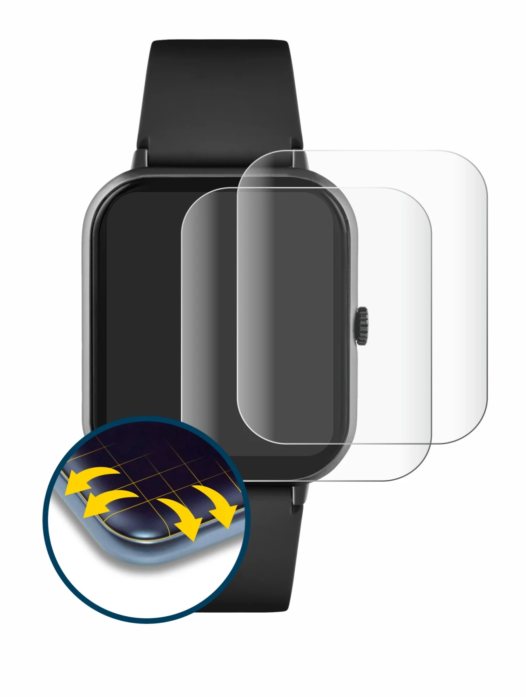 Image of the device Reflex Active Series 23 with a wide variety of screen protectors.
