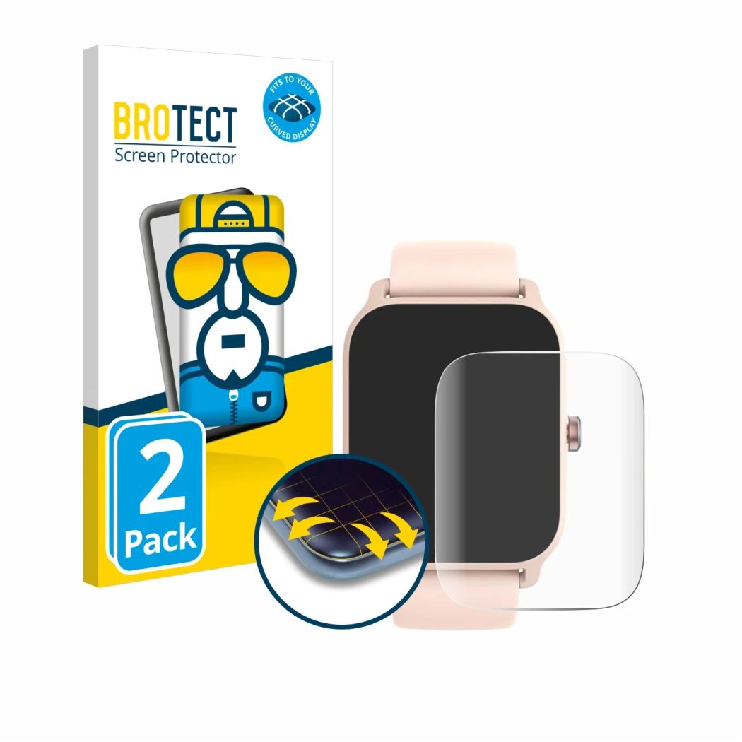 Front side of a product packaging with the brand logo BROTECT. Next to it is the device IFMDA IDW13 1.8