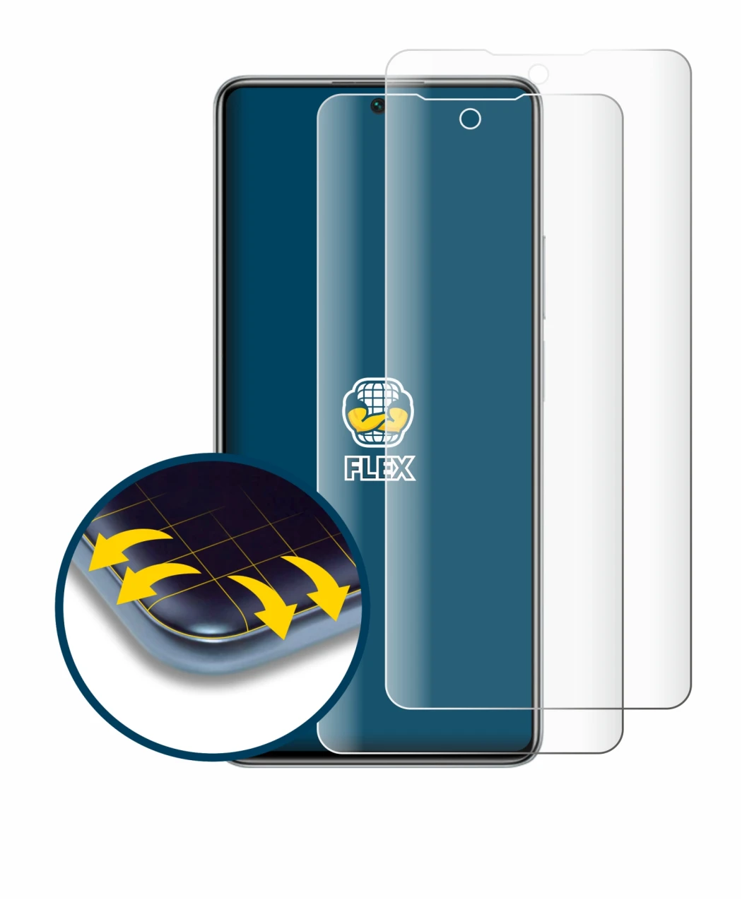 Image of the device Xiaomi 11T 5G with a wide variety of screen protectors.