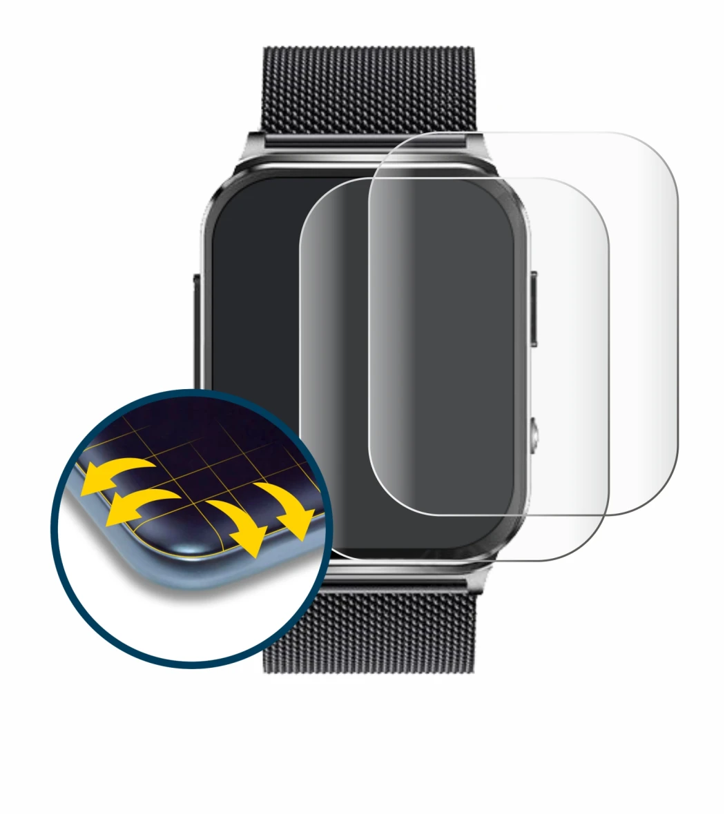 Image of the device Kardena Care Pro 2 (rectangular) with a wide variety of screen protectors.