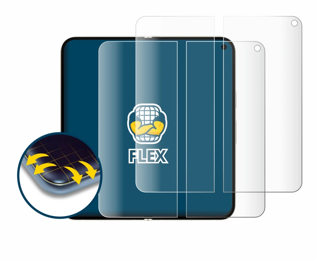 Image of the device Google Pixel 9 Pro Fold (Inner display) with a wide variety of screen protectors.