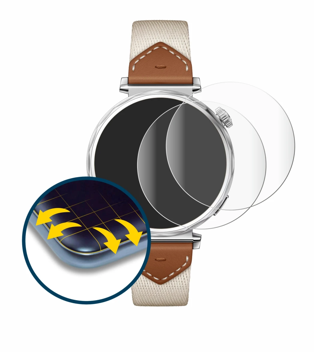 Image of the device Huawei Watch GT 5 (41 mm) with a wide variety of screen protectors.