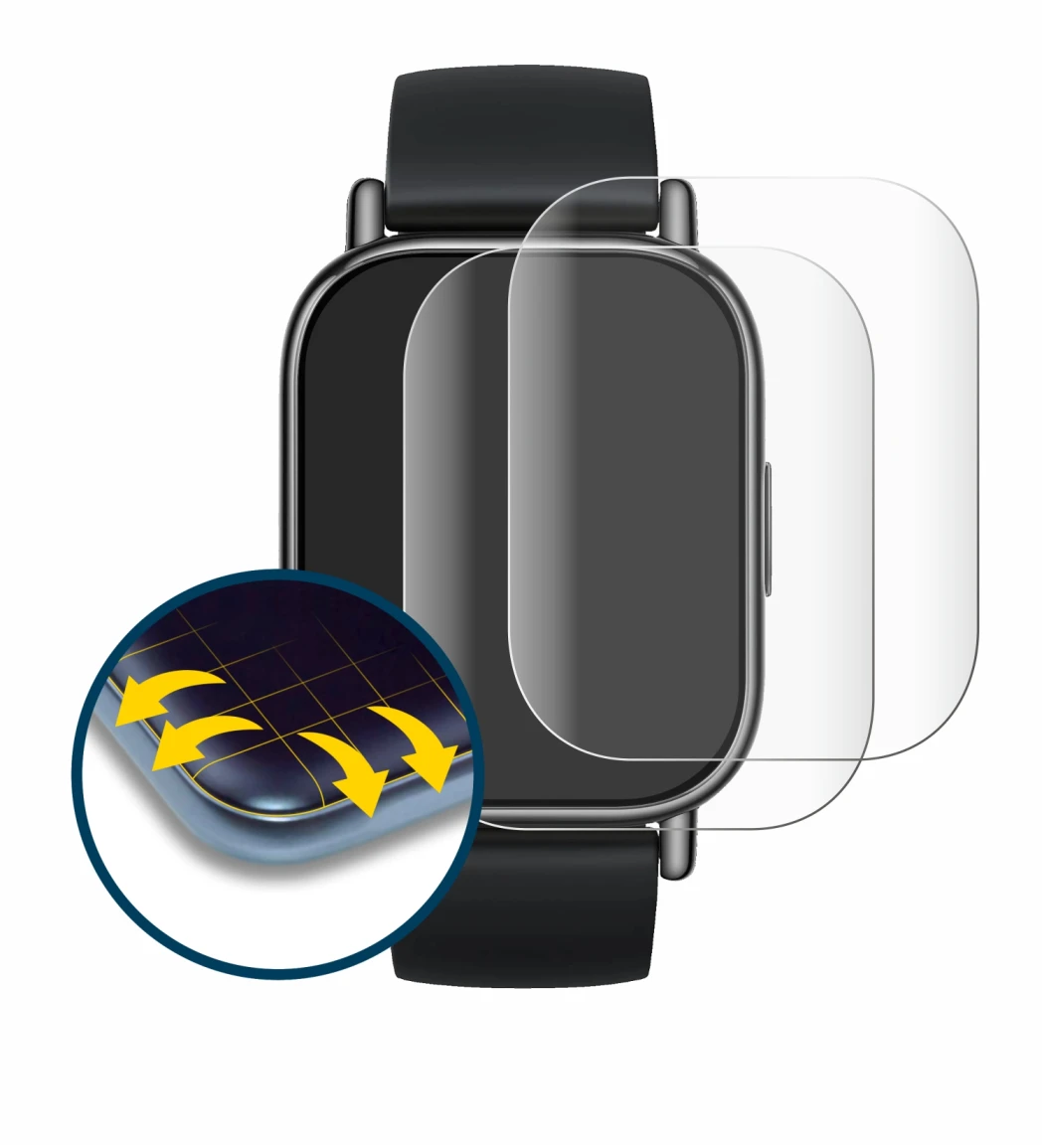 Image of the device Xiaomi Redmi Watch 5 Lite with a wide variety of screen protectors.