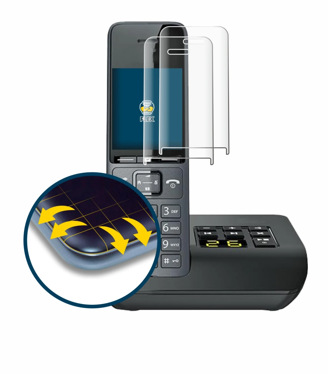 Image of the device Gigaset COMFORT 520A with a wide variety of screen protectors.