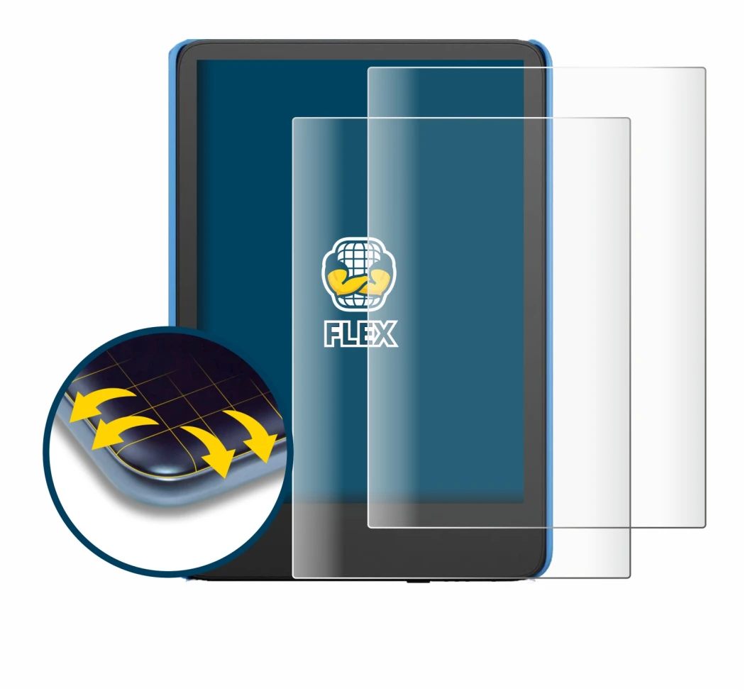 Image of the device Amazon Kindle Kids (2024) with a wide variety of screen protectors.
