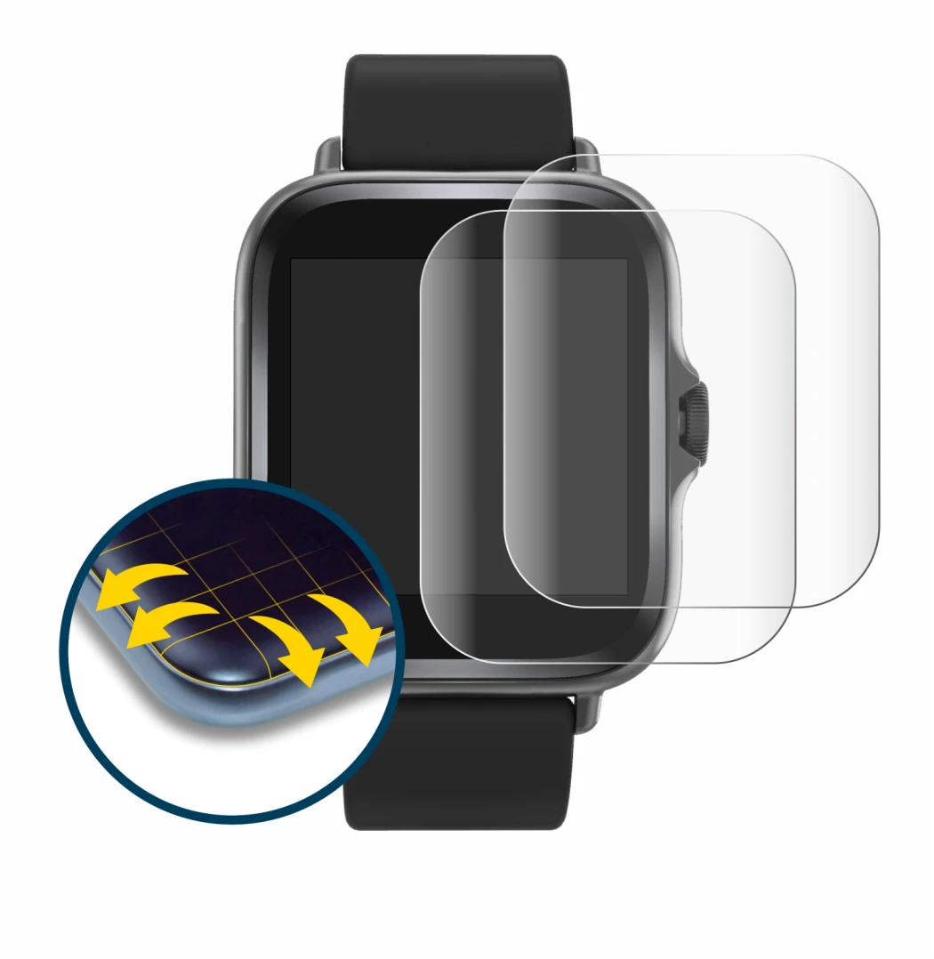 Image of the device Denver SWC-156 with a wide variety of screen protectors.
