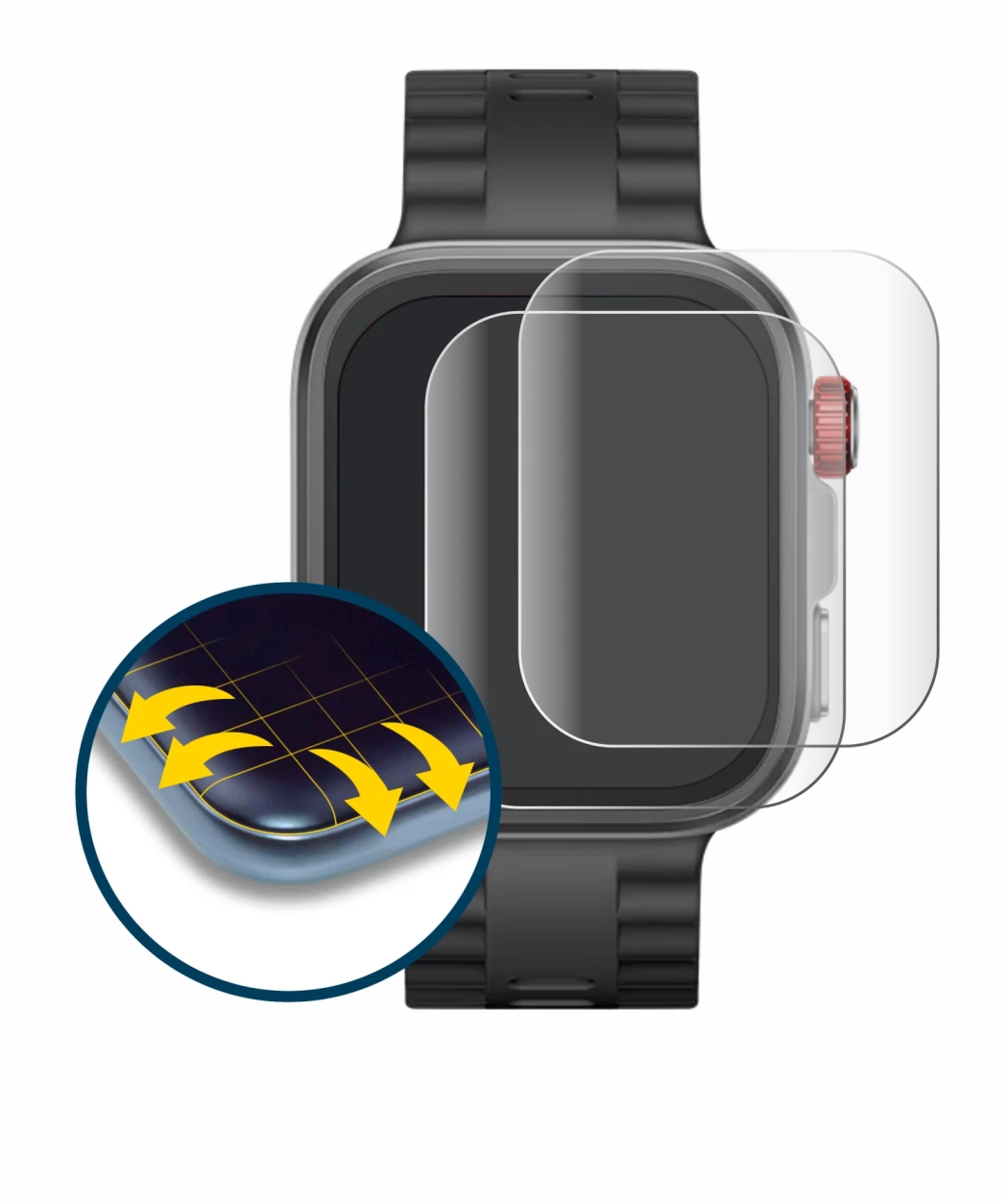 Image of the device Huawei Watch Fit 4 Pro with a wide variety of screen protectors.