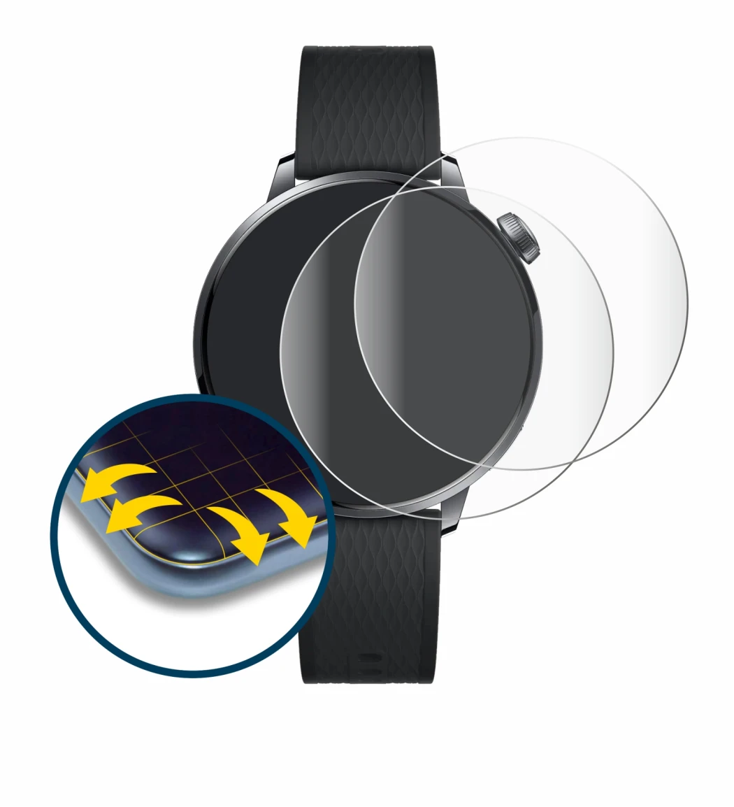Image of the device OnePlus Watch 3 (43 mm) with a wide variety of screen protectors.