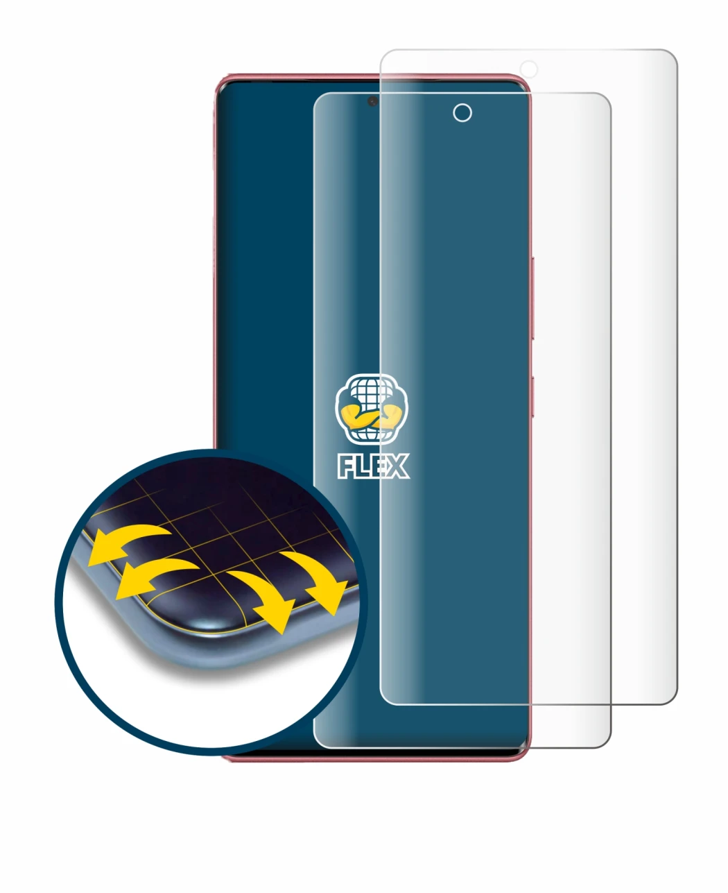 Image of the device Infinix Note 50s with a wide variety of screen protectors.