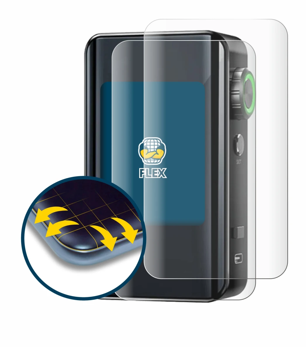 Image of the device Lost Vape Centaurus Bt200 with a wide variety of screen protectors.