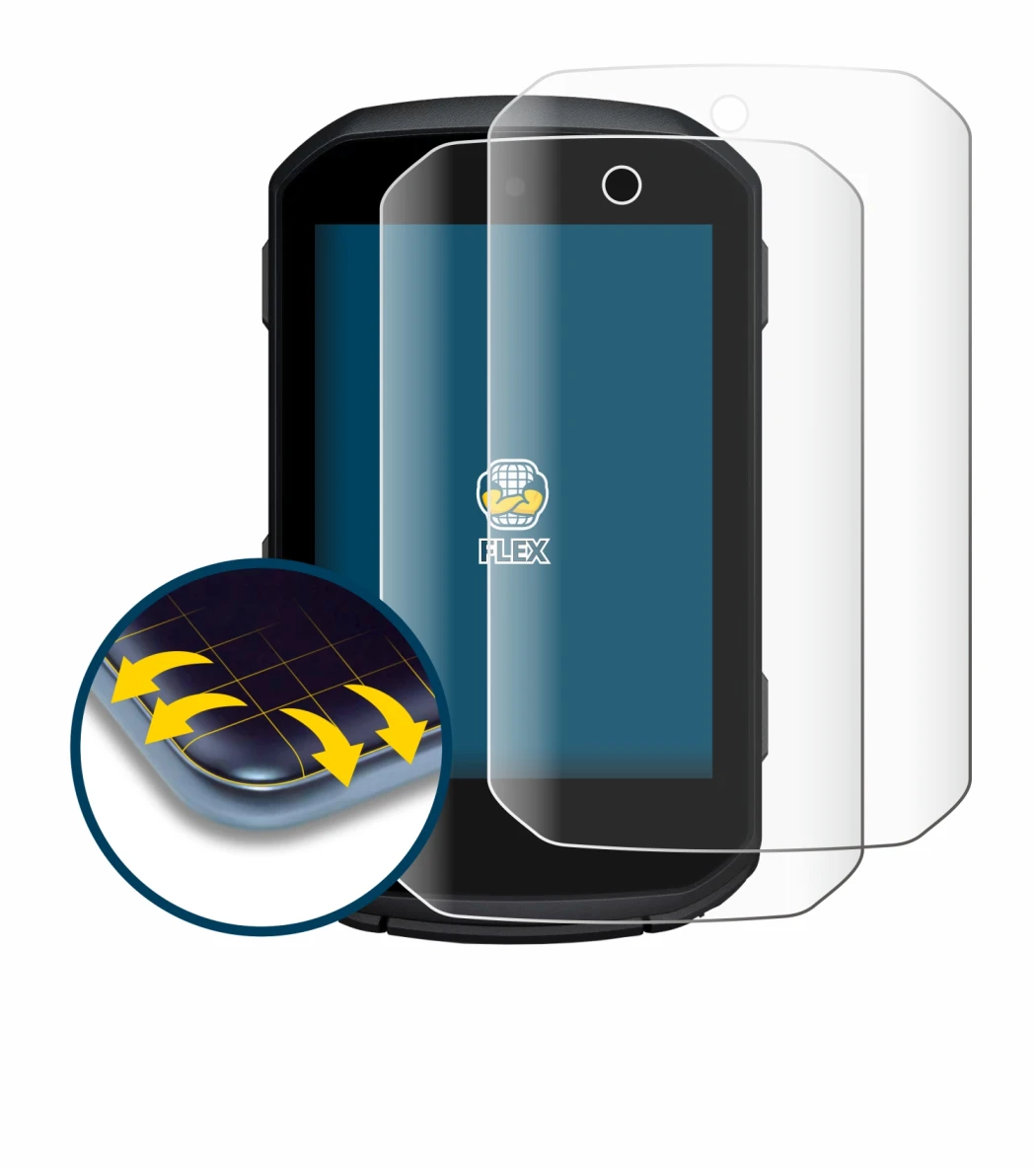 Image of the device Garmin Edge 850 with a wide variety of screen protectors.