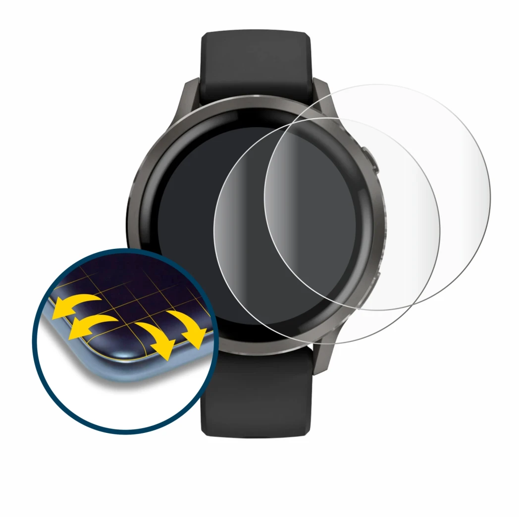 Image of the device Garmin Venu 4 (41 mm) with a wide variety of screen protectors.