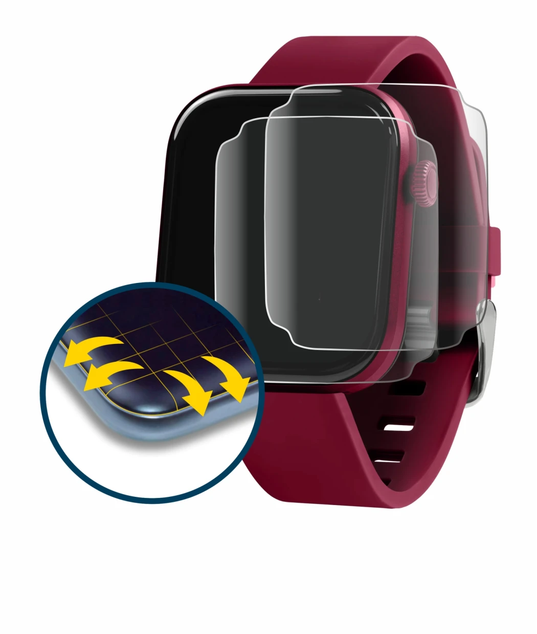 Image of the device Reflex Active Spectra 300 S with a wide variety of screen protectors.