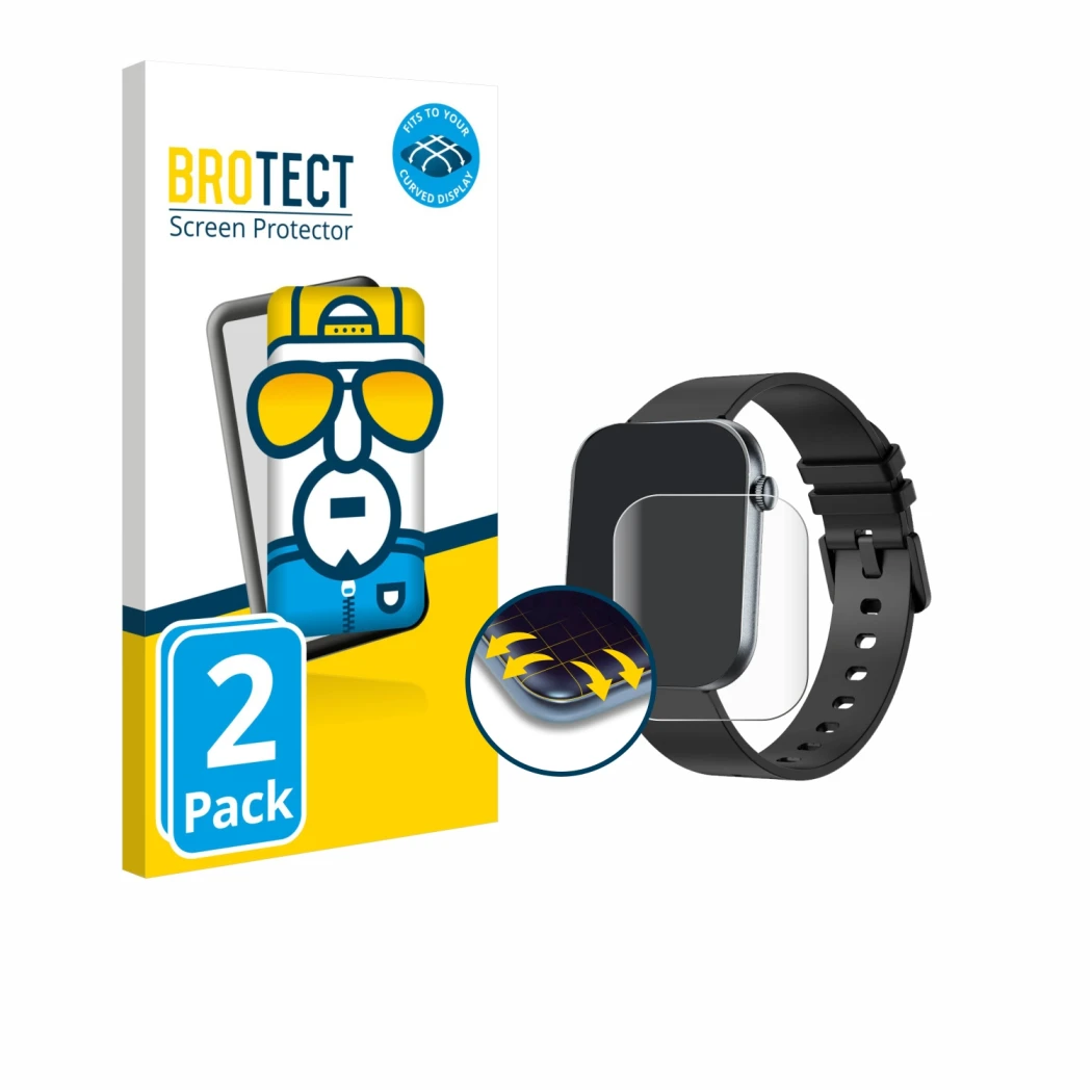 Front side of a product packaging with the brand logo BROTECT. Next to it is the device Knauermann LITE 4 2026 shown with the